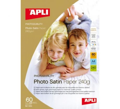 Fotopapier APLI A4 Satin, 240g, 25 hárkov