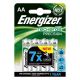 Batéria Energizer tužková nabíjateľná 2300 mAh AA-HR6 / 4 ks