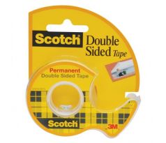 DARČEK - Lepiaca páska obojstranná Scotch 12 mm x 6,3 m s dispenzorom - Objednaj 2 ks a dostaneš darček 1 ks Lepiaca tyčinka Scotch classic 8g ( Platí do 30.9.2024)