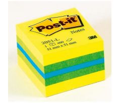 DARČEK - Bloček kocka Post-it, 51x51 mm, mini, mix farieb - Objednaj 2 ks a dostaneš darček 1 ks Guma so strúhadlom ( Platí do 30.9.2024)