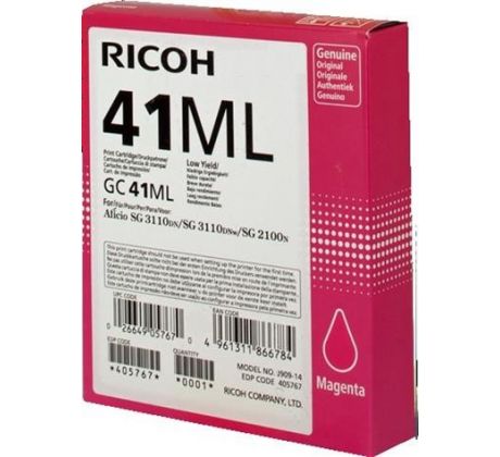 toner RICOH Typ GC 41 LC Magenta Aficio SG 2100/SG 2110/SG 3110 (405767)