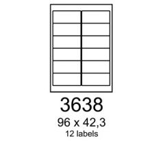 etikety RAYFILM 96x42,3 univerzálne biele R01003638F (1.000 list./A4) (R0100.3638F)