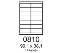 etikety RAYFILM 99,1x38,1 univerzálne biele R01000810F (1.000 list./A4) (R0100.0810F)