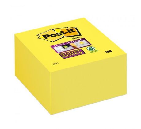 Bloček kocka Post-it Super Sticky 76x76mm žltá 350l