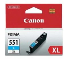 Atramentová náplň Canon CLI-551 C pre MG 5450/6350/iP7250 cyan XL (500 str.)