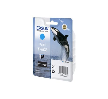 kazeta EPSON T7602 SureColor SC-P600 cyan (C13T760240)