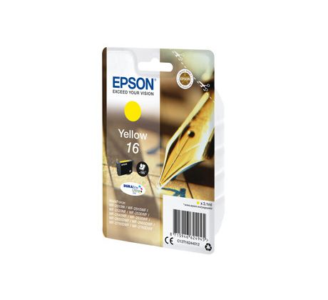 kazeta EPSON WF2520/2530/2540/2750 T162 Yellow 16 (C13T162440)