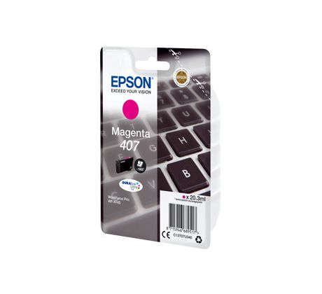 kazeta EPSON 407 L WorkForce WF-4745 magenta (1900 str.) (C13T07U340)