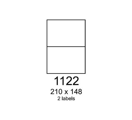 etikety RAYFILM 210x148 matné biele polyetylenové laser/inkjet R05031122A (100 list./A4) (R0503.1122A)