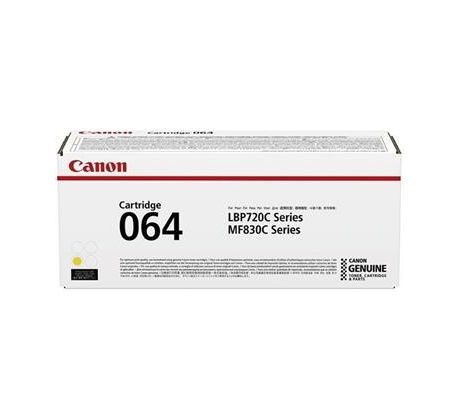 toner CANON CRG-064 yellow i-SENSYS MF832Cdw, LBP722Cdw (5000 str.) (4931C001)