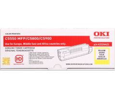 toner OKI C5800/5900/5550MFP yellow (43324421)