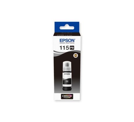 kazeta EPSON ecoTANK 115 PhotoBlack pigment (6200 str.) (C13T07D14A)