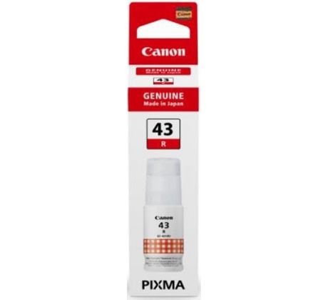 atramentová náplň CANON GI-43R red PIXMA G540/G640 3 (700 str.) (4716C001)