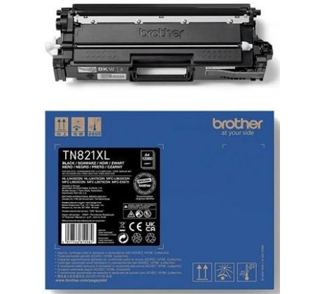 toner BROTHER TN-821XL Black HL-L9430CDN/L9470CDN, MFC-L9630CDN/L9670CDN (12000 str.) (TN821XLBK)