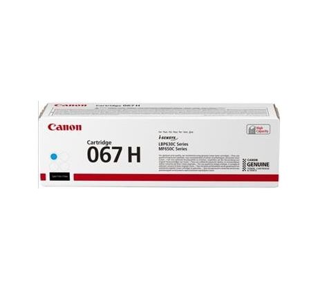 toner CANON CRG-067H cyan i-SENSYS MF651Cw/655Cdw/657Cdw, LBP631Cw/633Cdw (2350 str.) (5105C002)