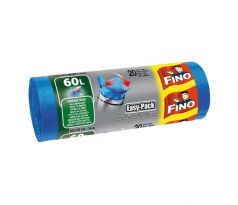 Vrecia zaväzovacie FINO Easy pack 60 ℓ, 18 mic., 60 x 66 cm, modré (20 ks)