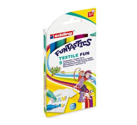 Popisovač na textil edding 17 FUNTASTICS textile fun 5f