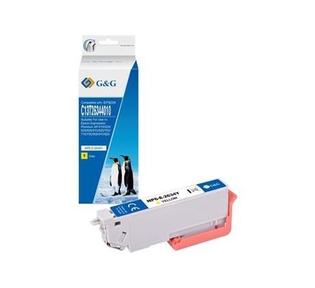 alt. kazeta G&G pre EPSON C13T26344010 XP-600 / XP-605 / XP-700 / XP-800 (13,8ml/Y) (NP-R-2634Y)