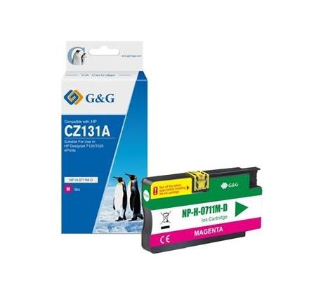 alt. kazeta G&G pre HP CZ131A(HP 711) Desingnjet T120 / T520 (29ml/M) (NP-H-0711M(HP711 with chip wit)