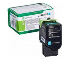 Toner Lexmark MC2640,C2535,C2425,MC2425,MC2535 CYAN (3500 str.) (C242XC0)