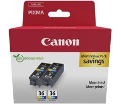 kazeta CANON CLI-36 color TWIN PIXMA iP100/iP110/TR150, mini 260 (2x 249 str.) (1511B025)