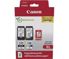 kazeta CANON PG-575 XL black + CL-576 XL color PIXMA TS3550i/TS3551i, PIXMA TR4750i/TR4751i + GP501 10x15 (5437C006)