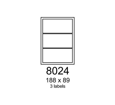 etikety RAYFILM 188x89 matné transparetné samolepiace laser R03608024A (100 list./A4) (R0360.8024A)