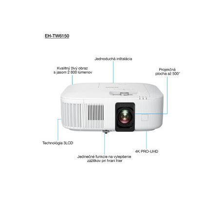 3LCD Epson EH-TW6150 + plátno ZDARMA (V11HA74040)