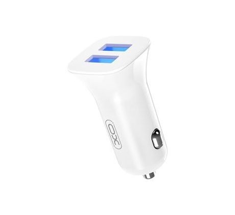 nabíjačka do auta XO TZ10  2USB/2A/12W biela + micro USB kábel (GSM167465)