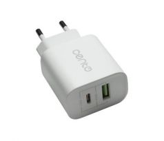 nabíjačka CENTO P102 1Typ C(PD)+1USB(QC)/3A/20W biela (LPADP102PQWHI)