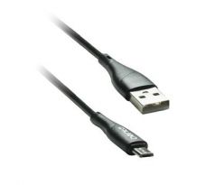 kábel CENTO C100 Micro-USB (1m,3A) čierny (LCCAB100MUBLA)