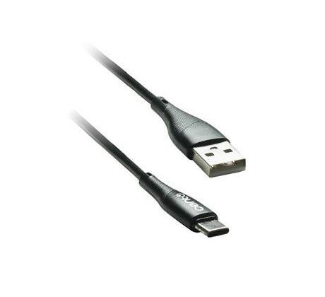 kábel CENTO C100 TypC-USB (1m,3A) čierny (LCCAB100CUBLA)