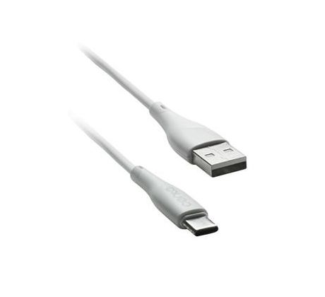 kábel CENTO C100 TypC-USB (1m,3A) biely (LCCAB100CUWHI)