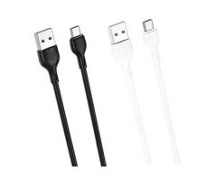 kábel XO NB200 USB - USB-C 1,0m 2.1A čierny (GSM111866)