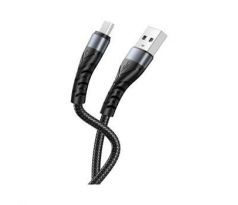 kábel XO NB209 MicroUSB-USB čierny (2A) (IXCABNB209MNEG)