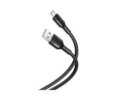 kábel XO NB212 MicroUSB-USB čierny (2A) (IXCABNB212MNEG)