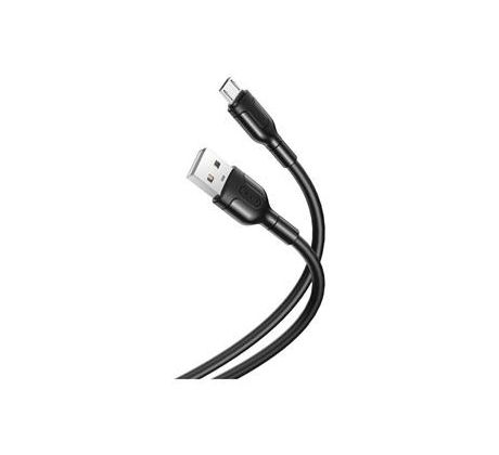 kábel XO NB212 MicroUSB-USB čierny (2A) (IXCABNB212MNEG)