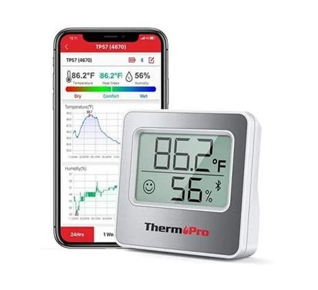 vnútorný digitálny Bluetooth vlhkomer a teplomer ThermoPro TP-357 (TP-357)