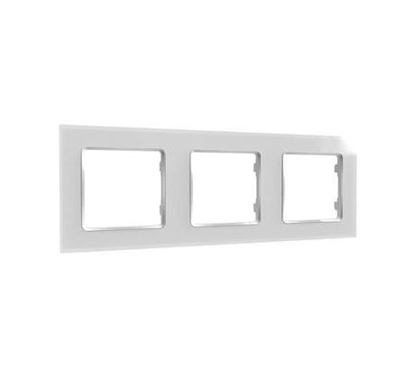 rám k vypínaču Shelly Wall Frame 3 - biely (SHELLY-WF3-WHT-1223)