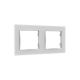 rám k vypínaču Shelly Wall Frame 2 - biely (SHELLY-WF2-WHT-1221)