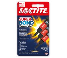 DARČEK - Sekundové lepidlo Loctite Super Bond Power Gel Mini Trio 3x1g - Objednaj 12 ks a dostaneš darček 1 ks Tvarovacia pasta na vlasy Taft Creative Look 75ml ( Platí do 30.9.2024)