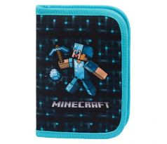 Školský peračník BAAGL jednoposchodový Minecraft Blue Axe