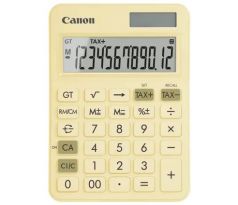 stolová kalkulačka CANON LS-125KB žltá, 12 miest, solárne napájanie + batérie (6819C004)