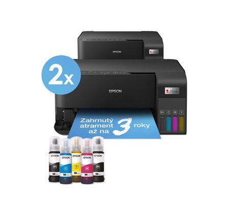 AKCIA: 2x MFP "ecoTANK" EPSON L3550 (C11CK59403)