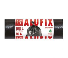 Vrecia na odpadky 150 l / 10 ks, 40mic., 78 x 105 cm, čierne, LDPE