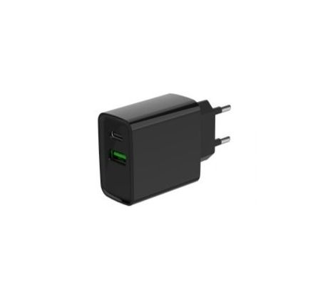 2-port 20 W USB fast charger, black (TA-UC-PDQC20-01-BK)