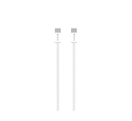 kábel Devia Smart EC325 PD USB-C - USB-C 1,0 m 60W 3A biely (BRA013685)