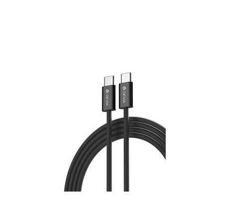 kábel Devia Smart EC325 PD USB-C - USB-C 1,0 m 60W 3A čierny (BRA013946)