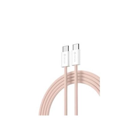 kábel Devia Smart EC325 PD USB-C - USB-C 1,0 m 60W 3A ružový (BRA013948)