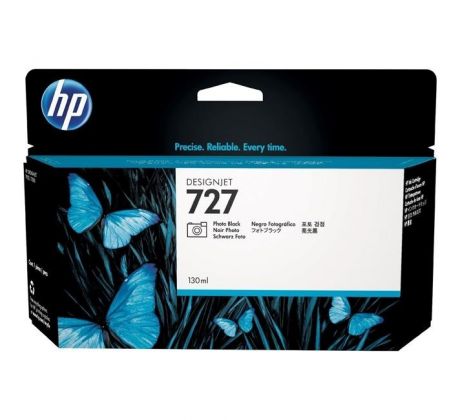 Atramentová náplň HP B3P23A HP 727 pre DesignJet T920/ T1500/ T2500 photo black (130 ml)